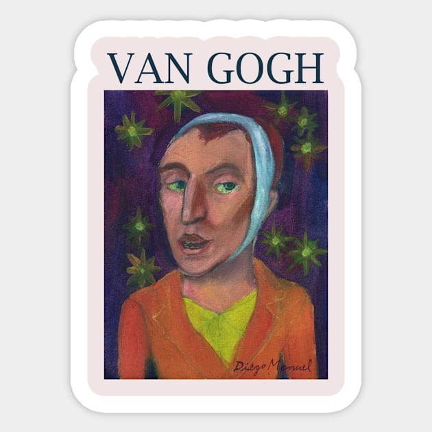 Van Gogh Sticker by diegomanuel